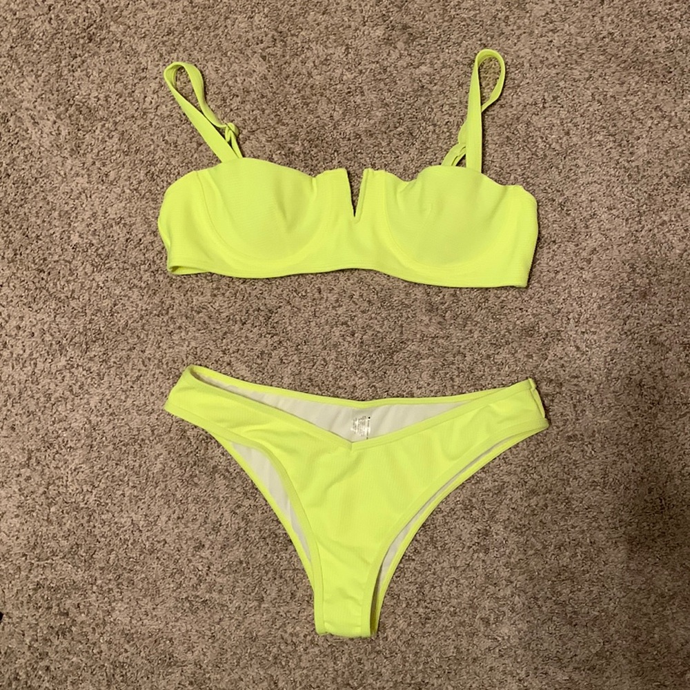 Sunny Bunny Swim neon yellow bikini ⚡️ bathing suit